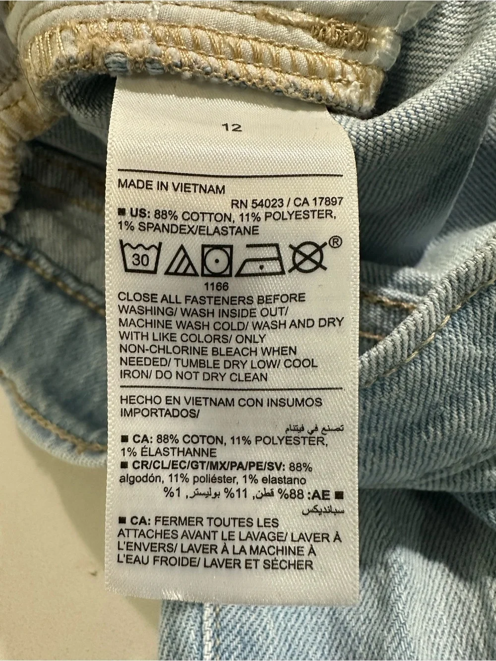 Old Navy Light Blue Distressed Flare Jeans